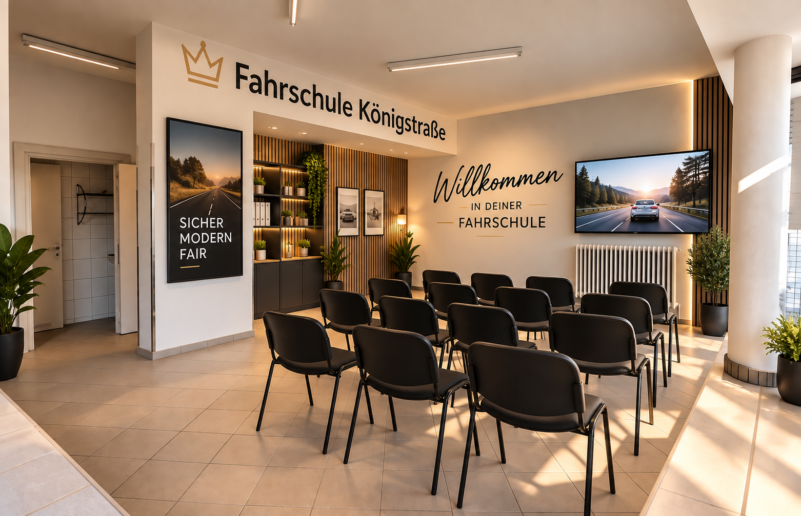 Schulungsraum der Fahrschule Digital GmbH